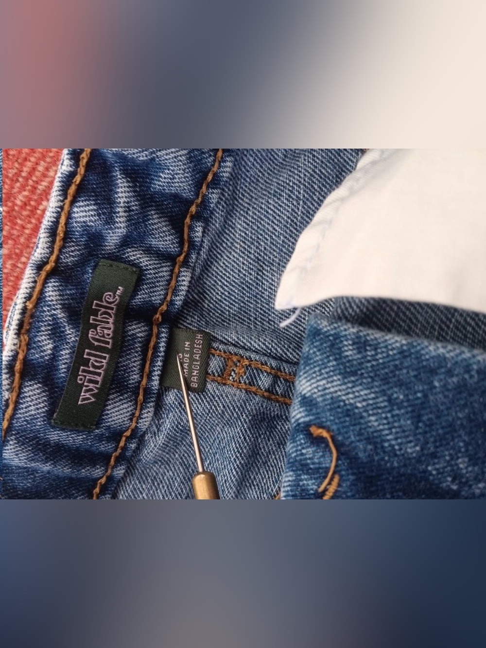 wild fable Distressed Denim Jean Shorts - Blue - Picture 3 of 4
